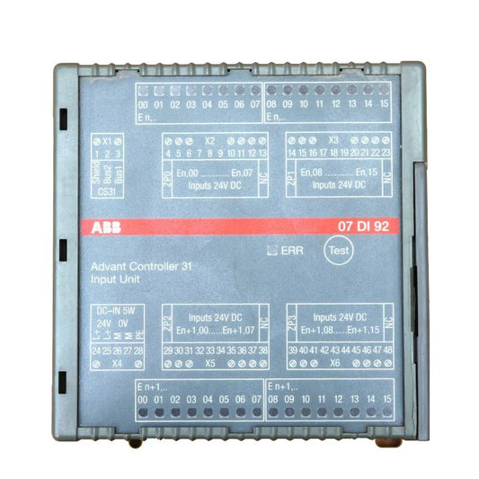 GJR5252400R0101 | ABB 07DI92:AC31، وحدة الإدخال والإخراج الرقمية 32DI