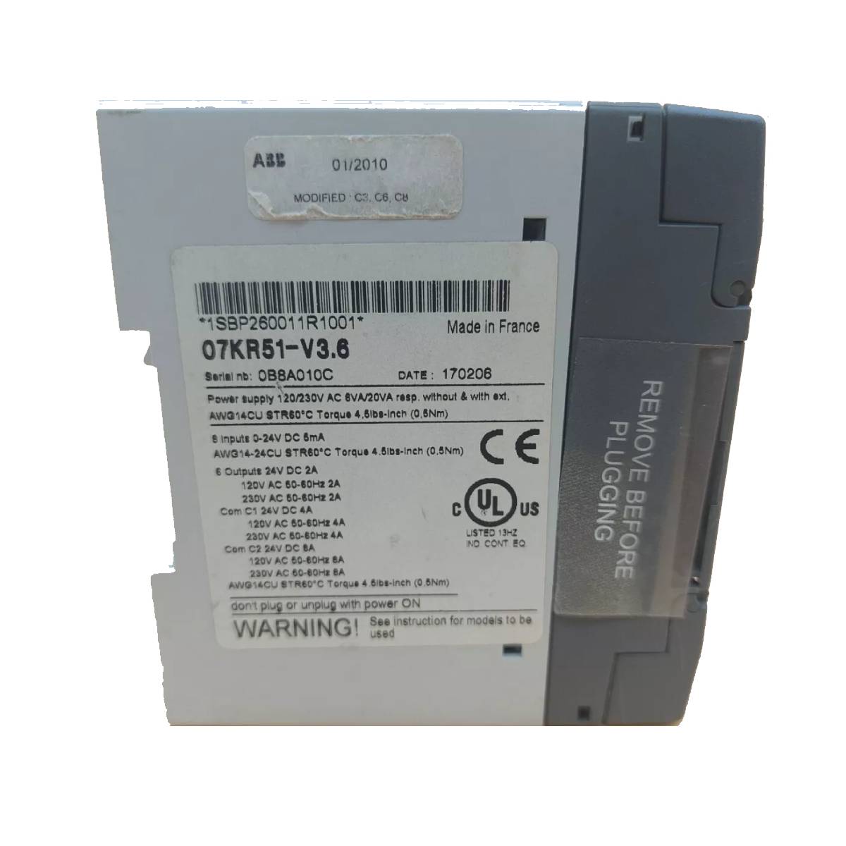 1SBP260011R1001 | ABB 07KR51 programmable controller