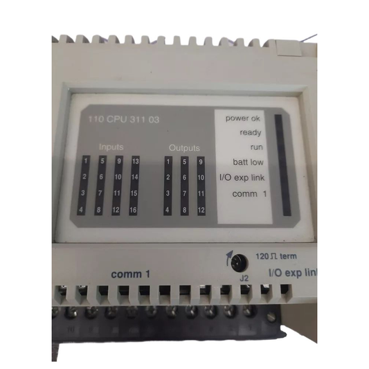 وحدة المعالجة المركزية Schneider 110 311 03 MICRO CPU DC PS DC I/O 24V