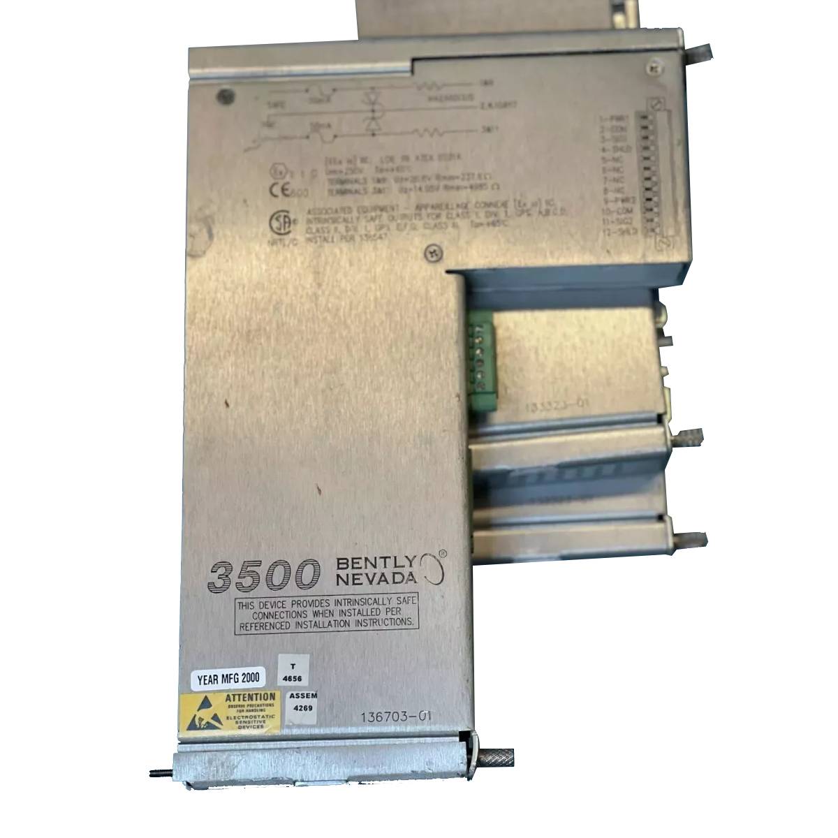 Bently Nevada 136703-01 I/O MODULE INTERNAL BARRIER