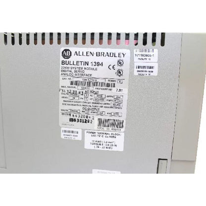 وحدة الطاقة لنظام Allen-Bradley 1394-SJT22-A