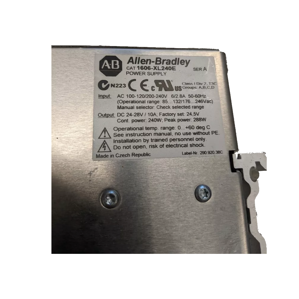 Allen-Bradley 1606-XL240DR ControlLogix Power Supply XL 240 W