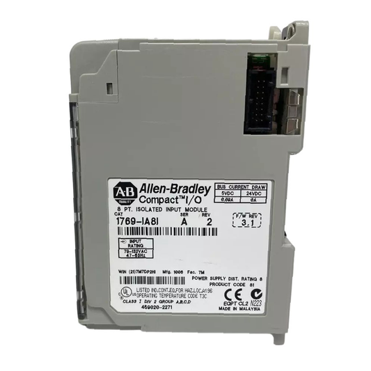 وحدات الإدخال والإخراج المدمجة Allen-Bradley 1769-IA8I