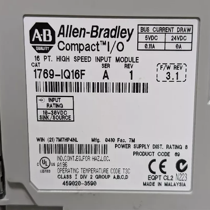 Allen-Bradley 1769-IQ16F Compact I/O Module