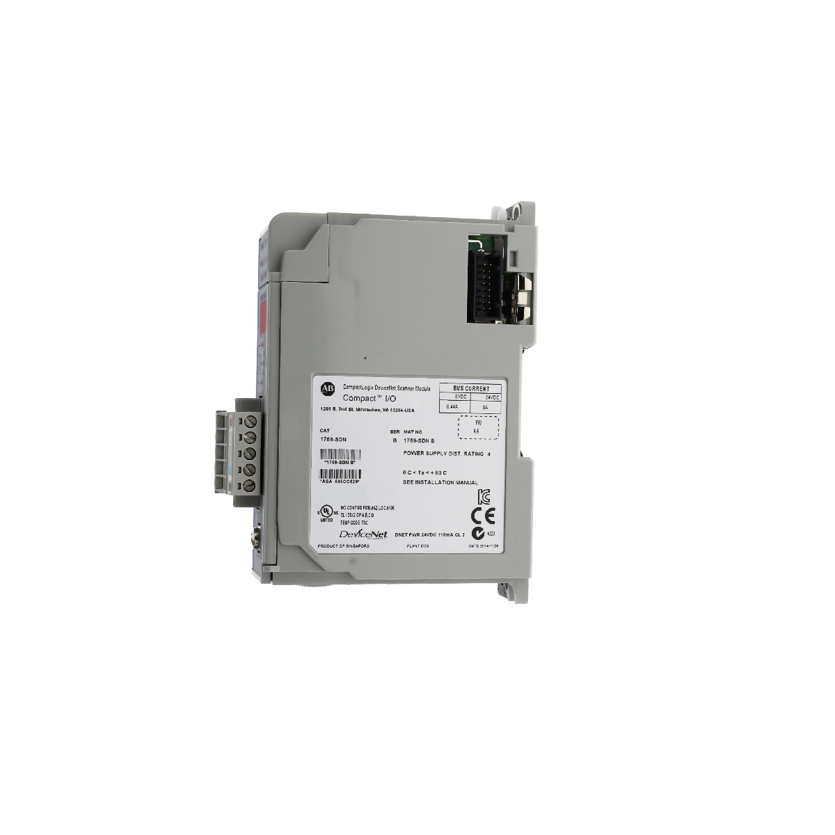 دليل مستخدم وحدة الماسح الضوئي Allen-Bradley 1769-SDN Compact I/O DeviceNet