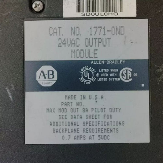 Модуль выходного переменного тока Allen-Bradley PLC5 1771-OND серии B