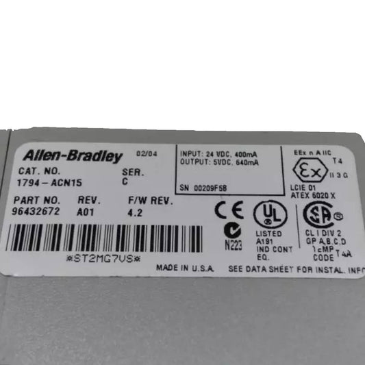 Allen-Bradley 1794-ACN15 FLEX I/O ControlNet Adapter