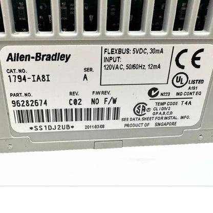 Allen-Bradley 1794-IA8I FLEX I/O AC Digital Input Modules