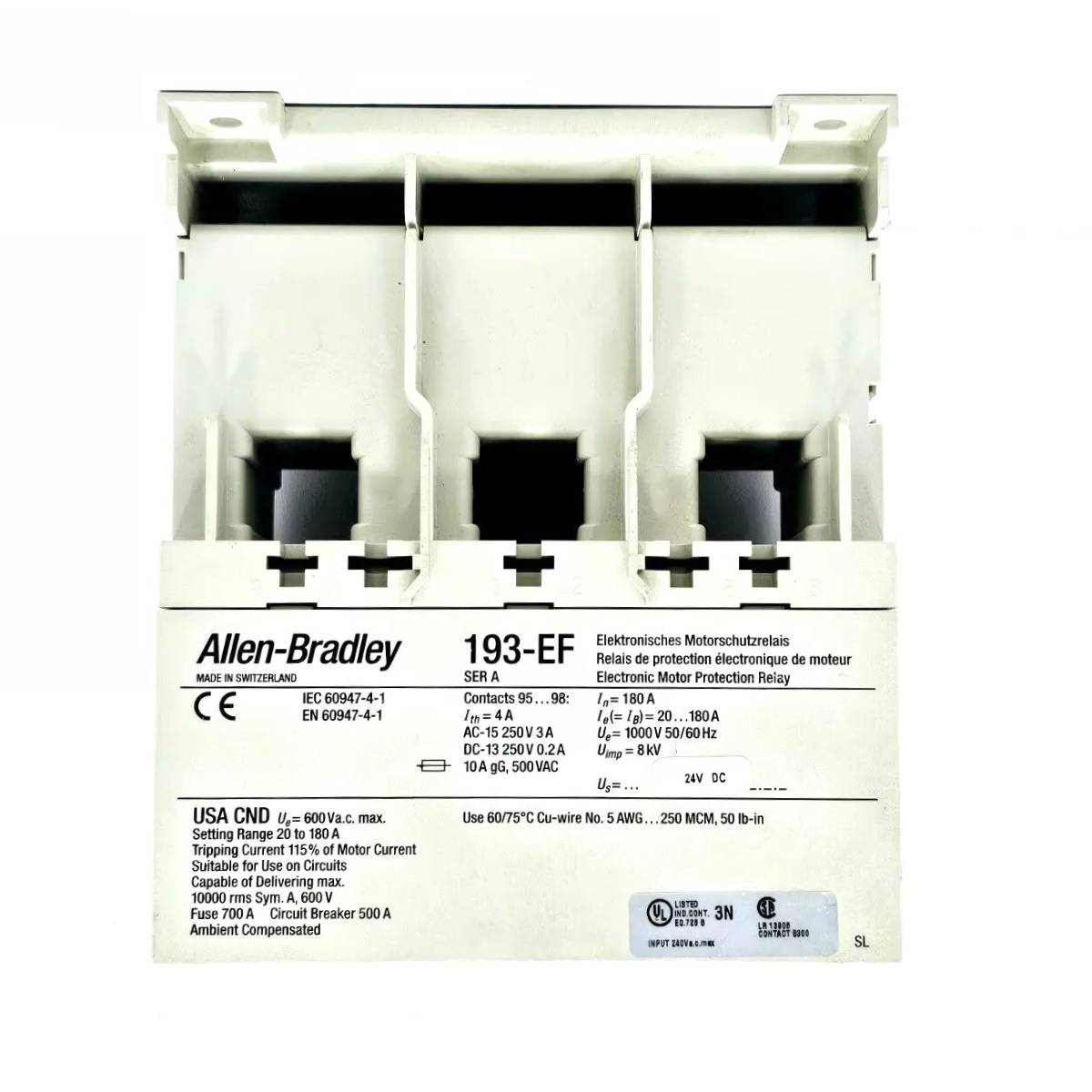 Allen-Bradley 193-EF1A Overload Relay