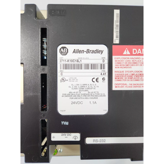 لوحة مفاتيح Allen-Bradley 2711-K10C15L1 PanelView 1000 ملونة