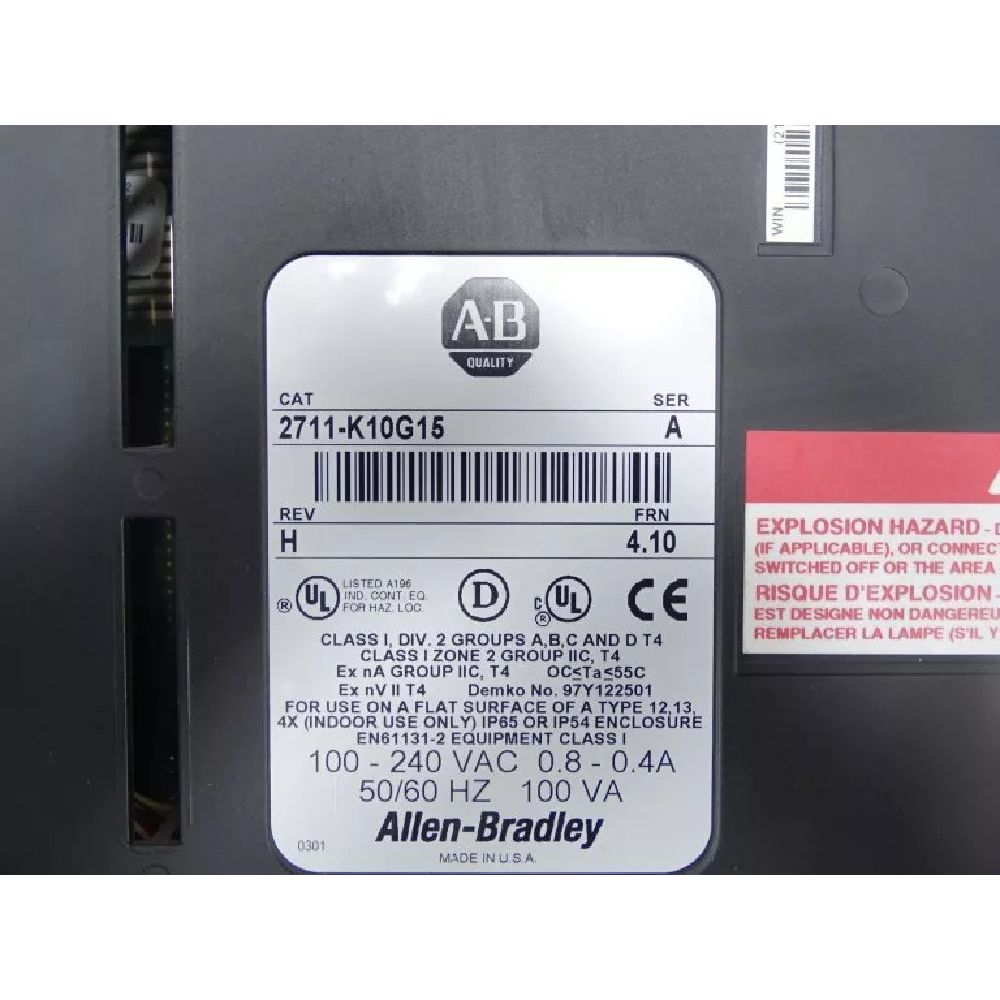 Операторский терминал Allen-Bradley 2711-K10G15 PanelView 1000