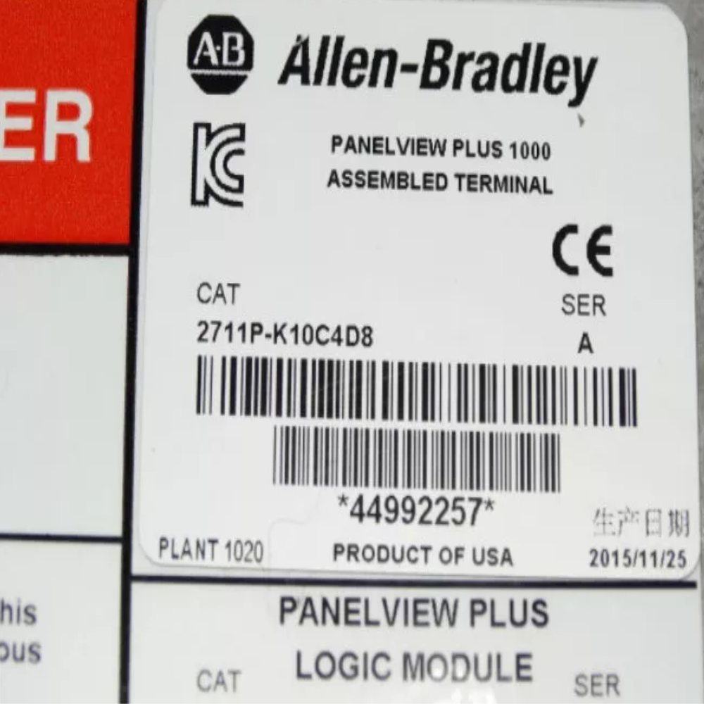 Allen-Bradley 2711P-K10C4D8 PanelView Plus Terminal