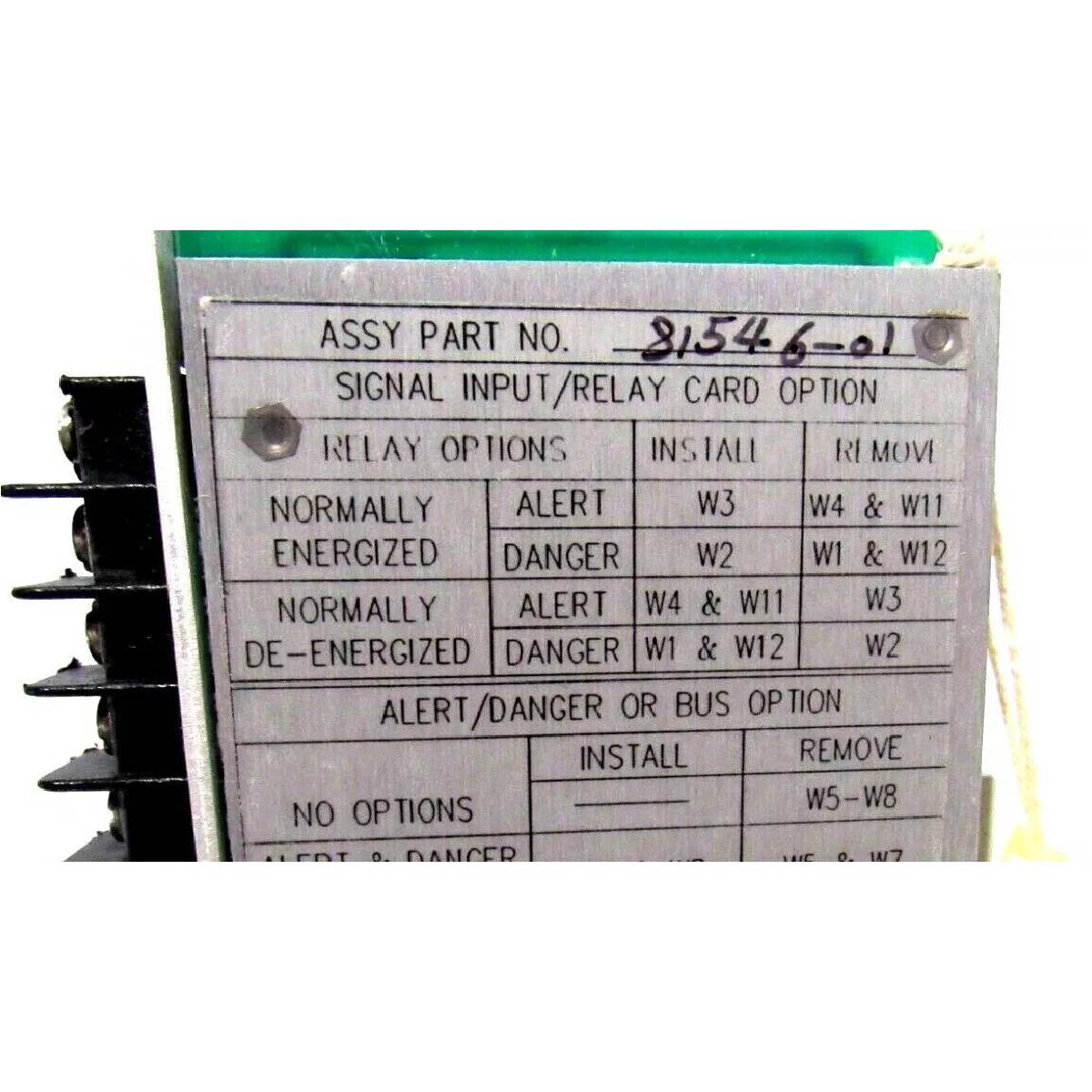 Bently Nevada 3300/53 81546-01 XDUCR I/O Record Terminals