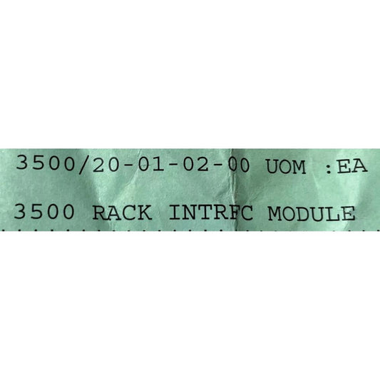 Bently Nevada 3500/20 3500/20-01-02-00 Rack Interface Module