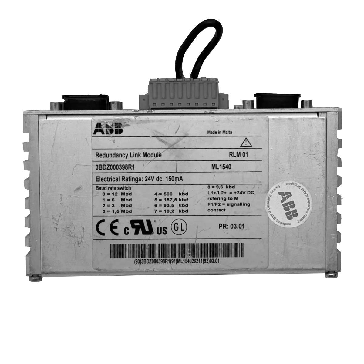 GJR5252300R0101 | ABB 07AC91 مدخلات ومخرجات الأتمتة الموزعة