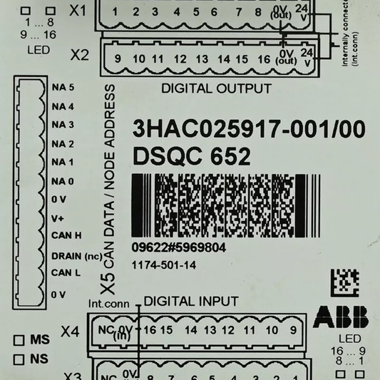 3HAC025917-001 | ABB DSQC 652 I/O Unit