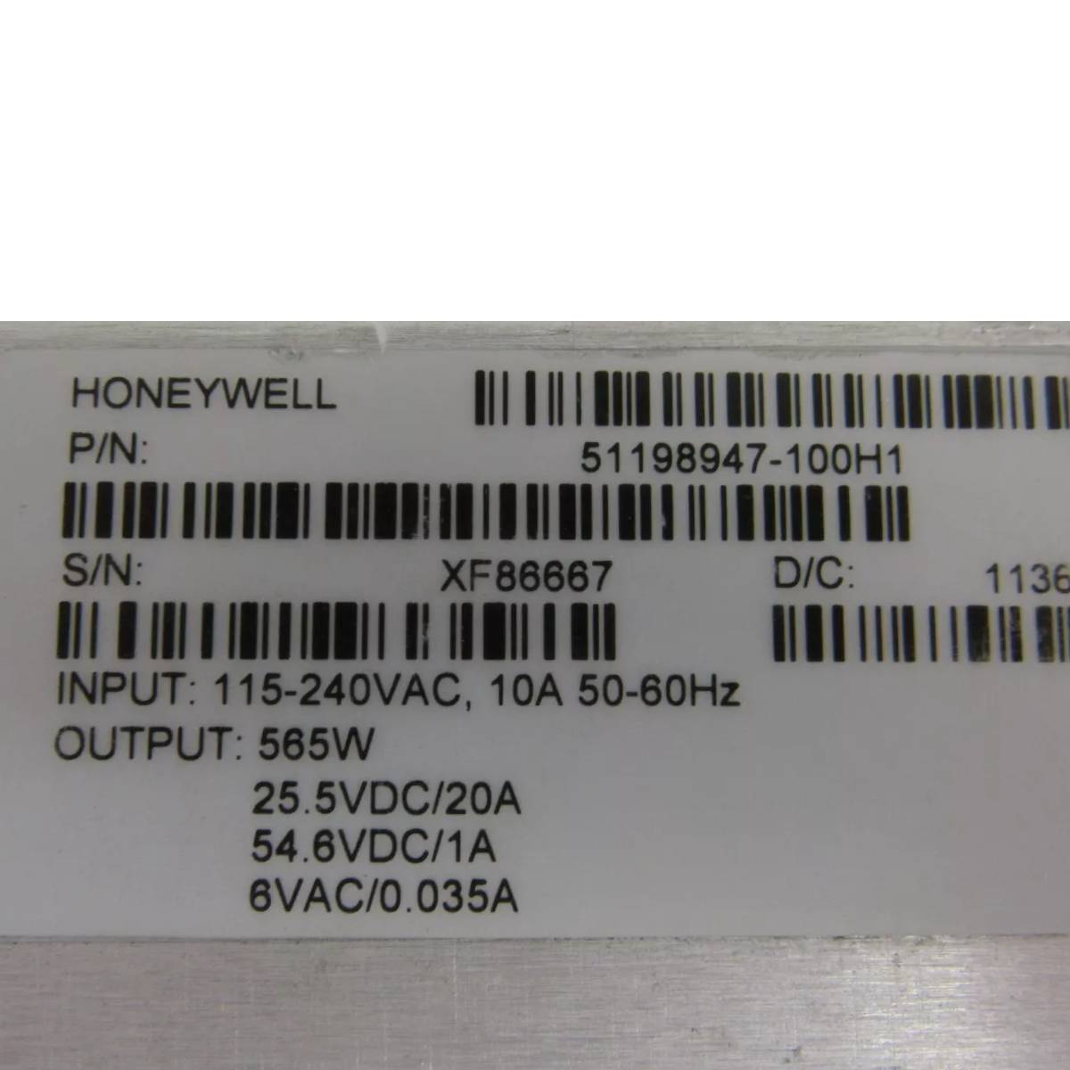 Honeywell 51198947-100H HPM Power Supply Module