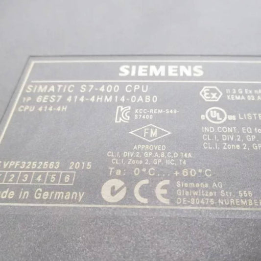 SIEMENS 6ES7414-4HM14-0AB0 SIMATIC S7-400H, CPU 414H