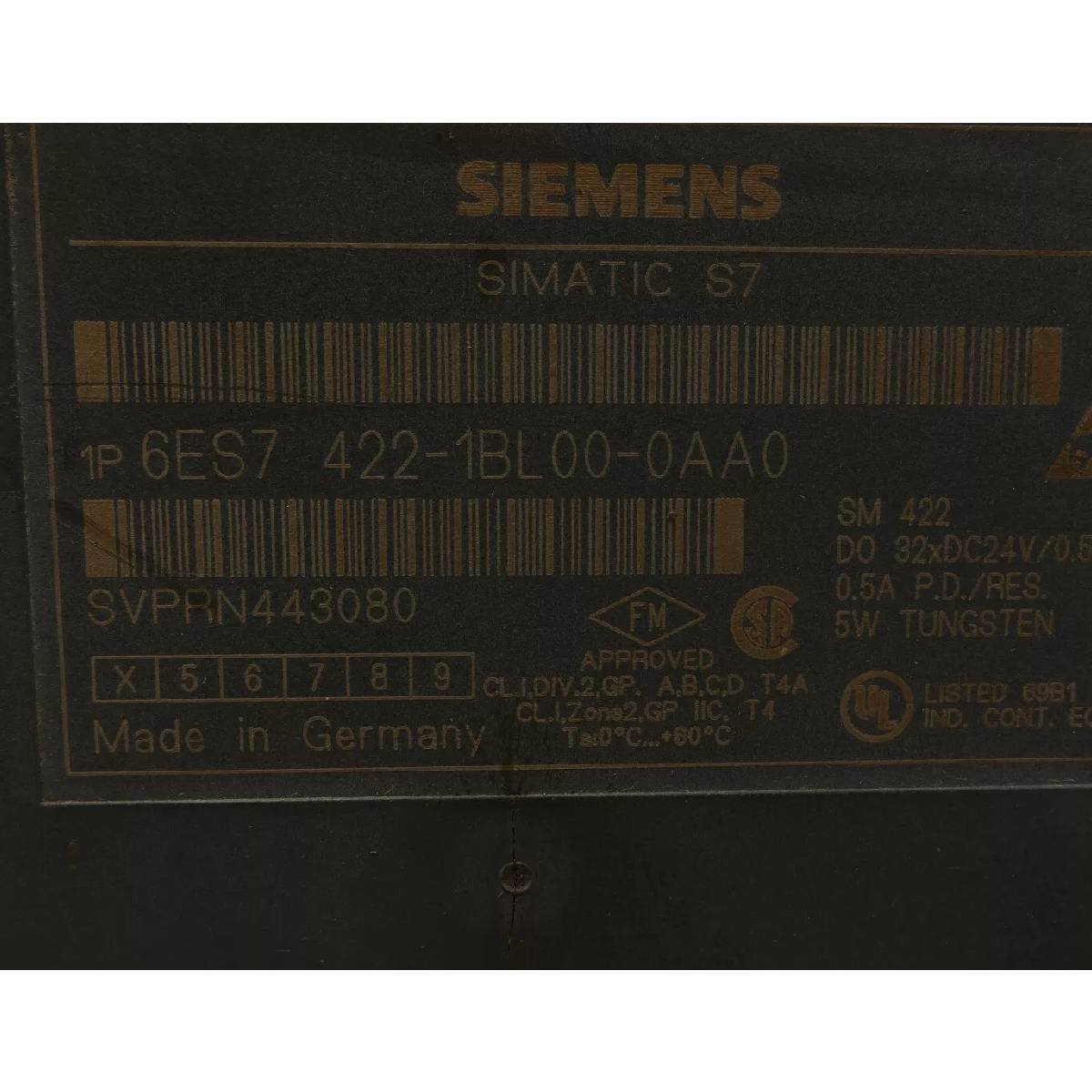 Siemens 6ES7422-1BL00-0AA0 SIMATIC S7-400, digital output