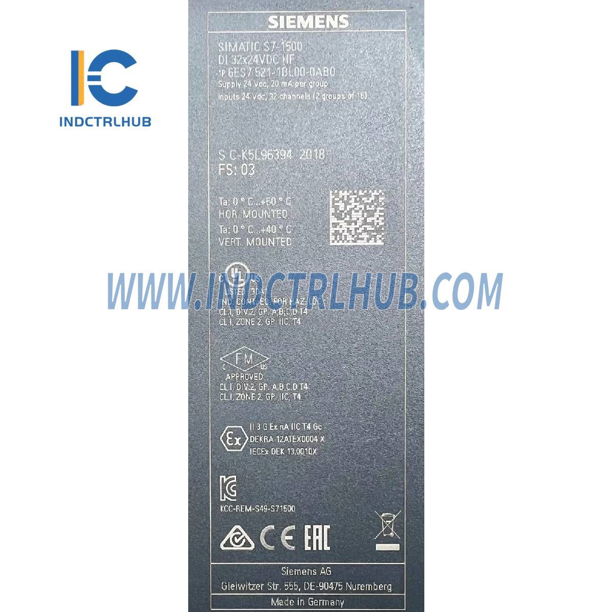 Siemens 6ES7521-1BL00-0AB0 SIMATIC S7-1500 digital input module