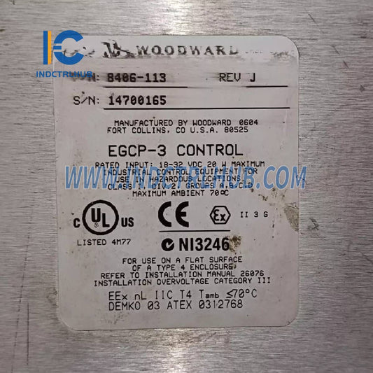 Woodward 8406-113 EGCP-3 Operator Interface