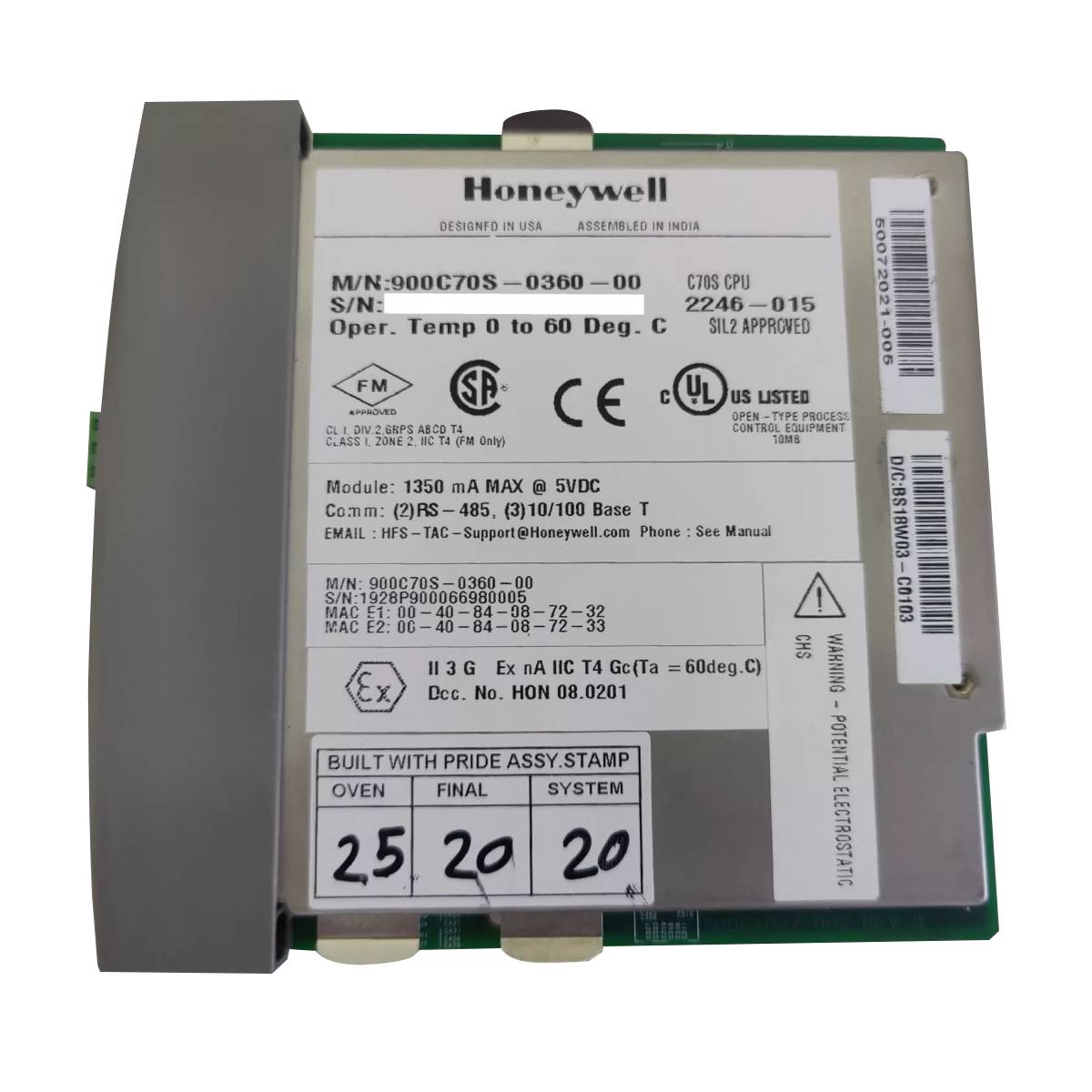 51401996-100 | Сборочная карта Honeywell EAMR