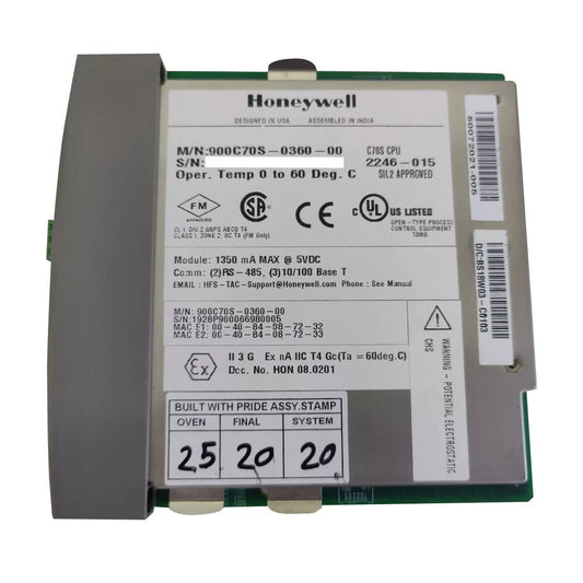 Honeywell 900C70S-0360-00 Controller C70 CPU