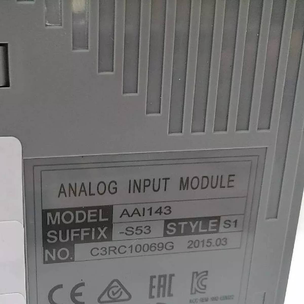 Yokogawa AAI143-S53/K4A00 Analog Input Module