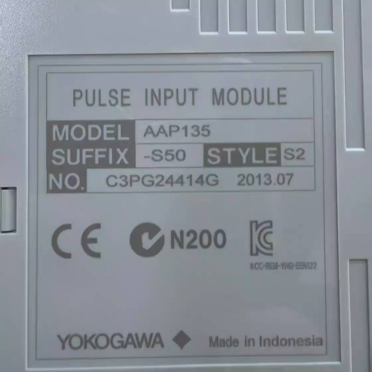 Yokogawa AAP135-S50/K4A00 Pulse Input Module