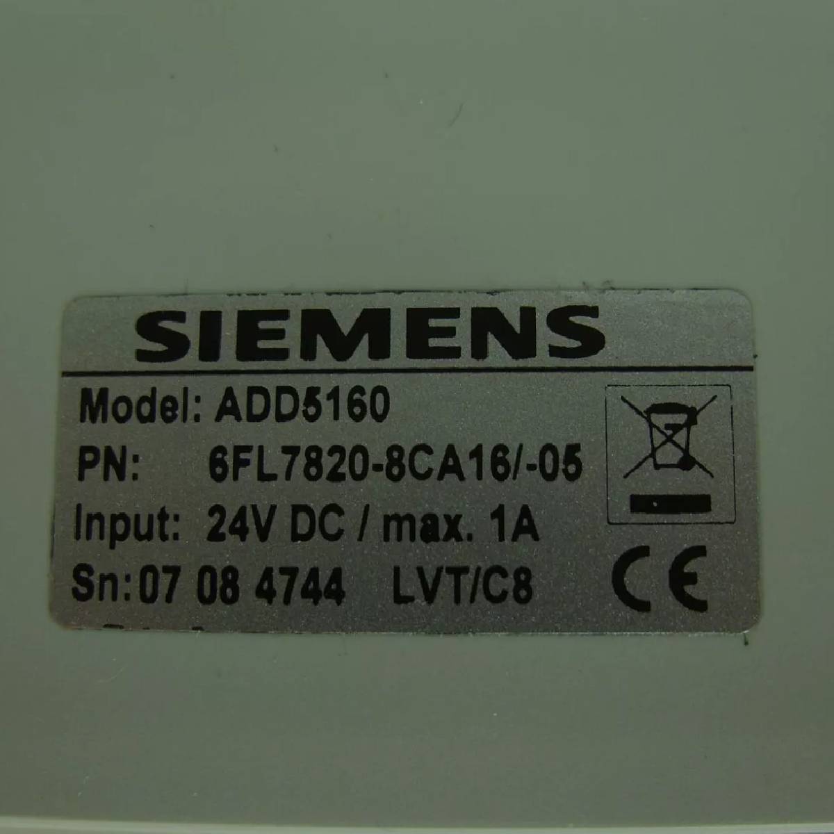 ADD5160 6FL7820-8CA16 | SIEMENS  DUAL READER INTERFACE MODULE