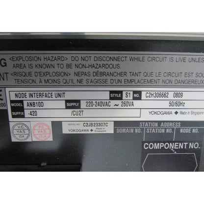 Yokogawa ANB10D-420 Node Unit for Dual-Redundant ESB Bus