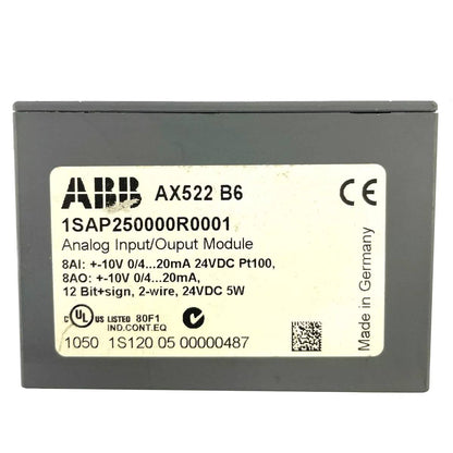 1SAP250000R0001 | ABB AX522 Analog Input/Output Module