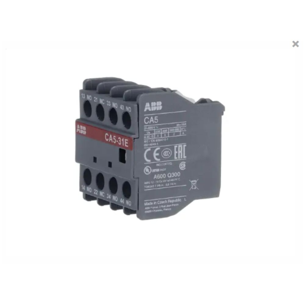 1SBN010040R1031 | ABB CA5-31E Auxiliary Contact Block