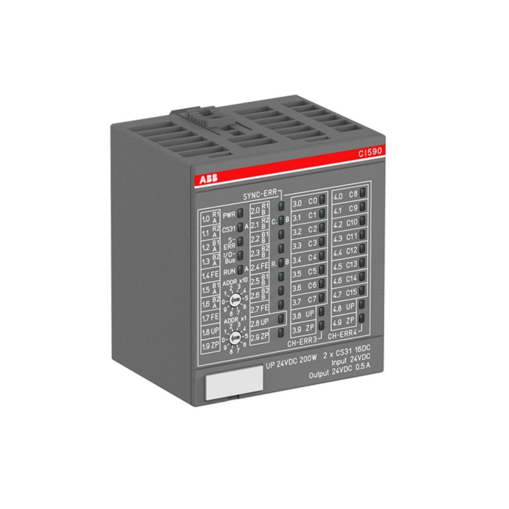 1SAP221100R0001 | ABB S500 Bus Module, 16DC, 2xCS31 Model CI590-CS31-HA