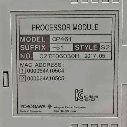 Yokogawa CP461-51 S2 Processor Module