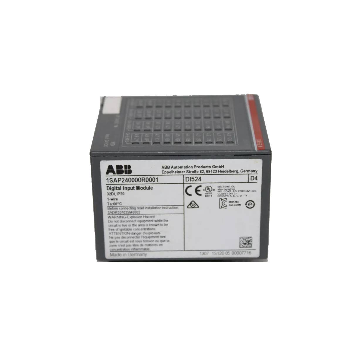 1SAP240000R0001 | ABB DI524 Digital Input Module