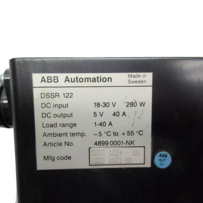 48990001-NK | ABB DSSR122 Power Supply Unit