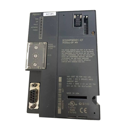 GE IC200PBI001 PROFIBUS-DP Network Interface Unit