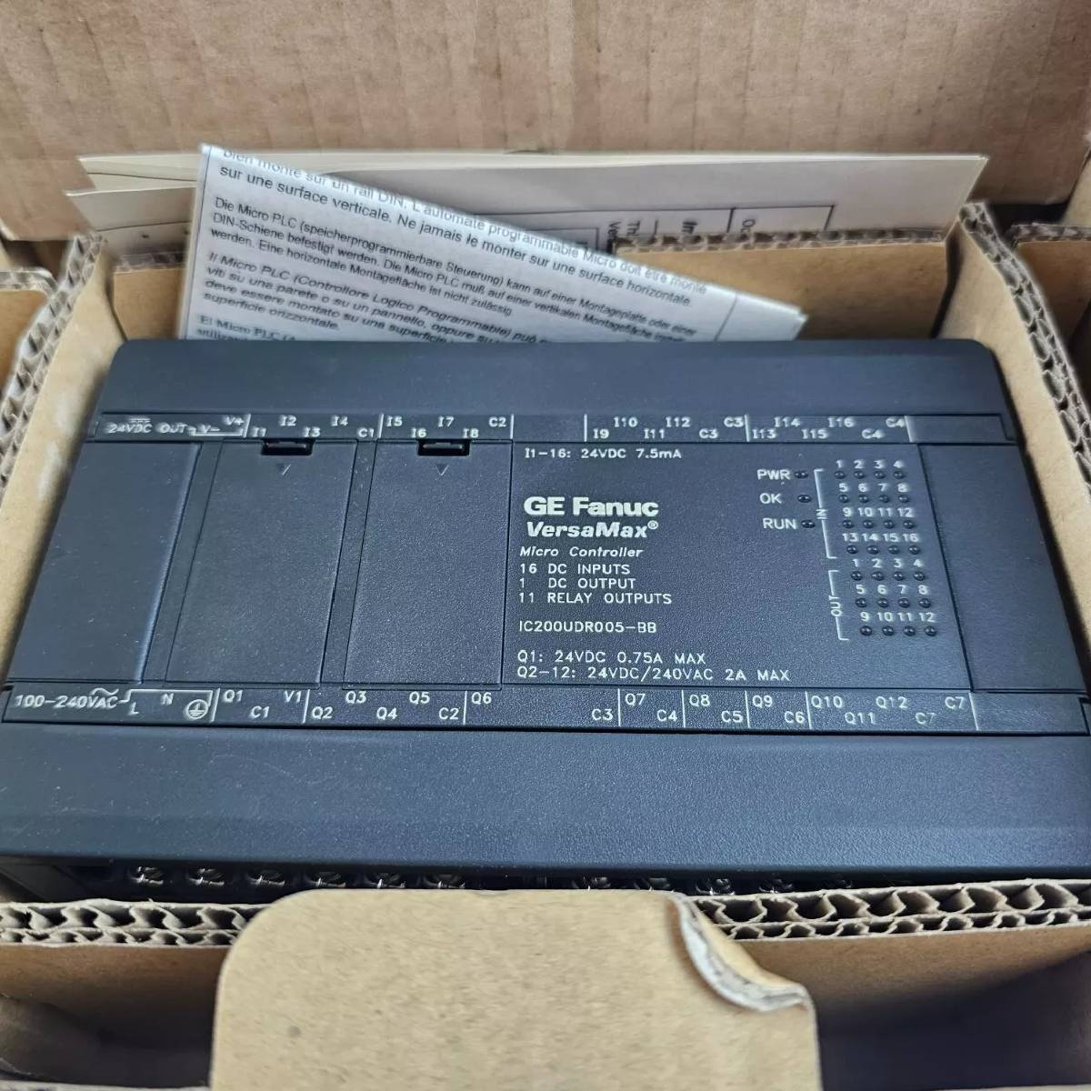 GE IC200UDR005 VersaMax Micro PLC