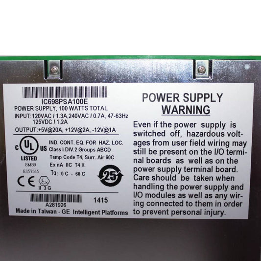 GE IC698PSA100E Power Supplies