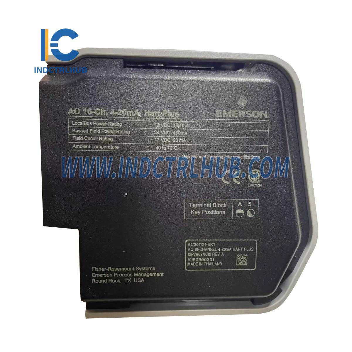 Emerson ‎KC3011X1-BK1  S-Series Analog Output (AO) Module