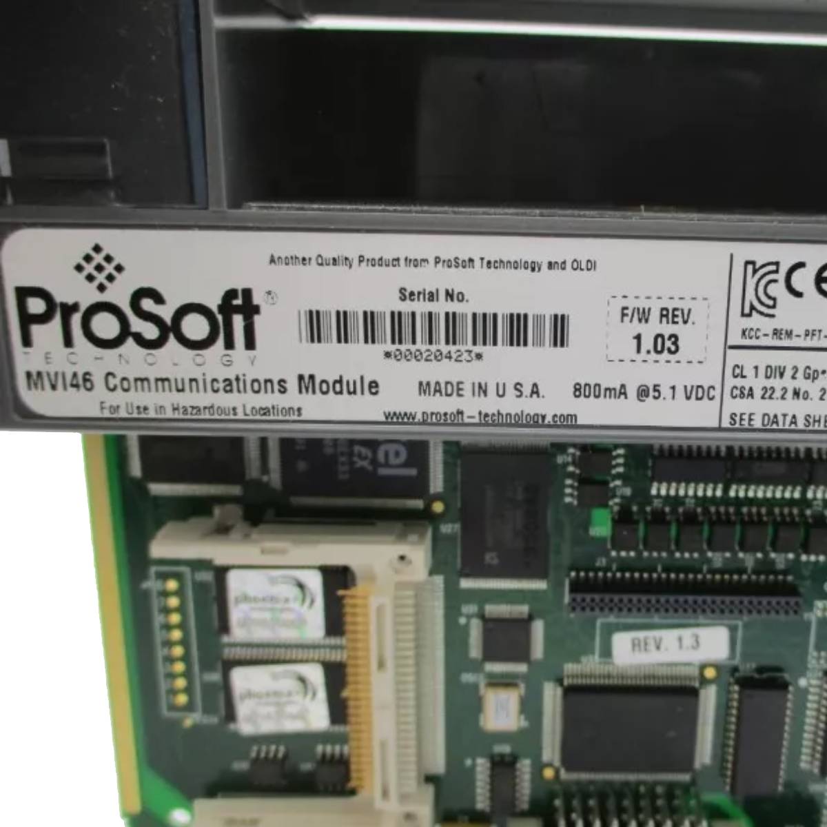 ProSoft MVI46-MCM SLC Platform Modbus Communication Module