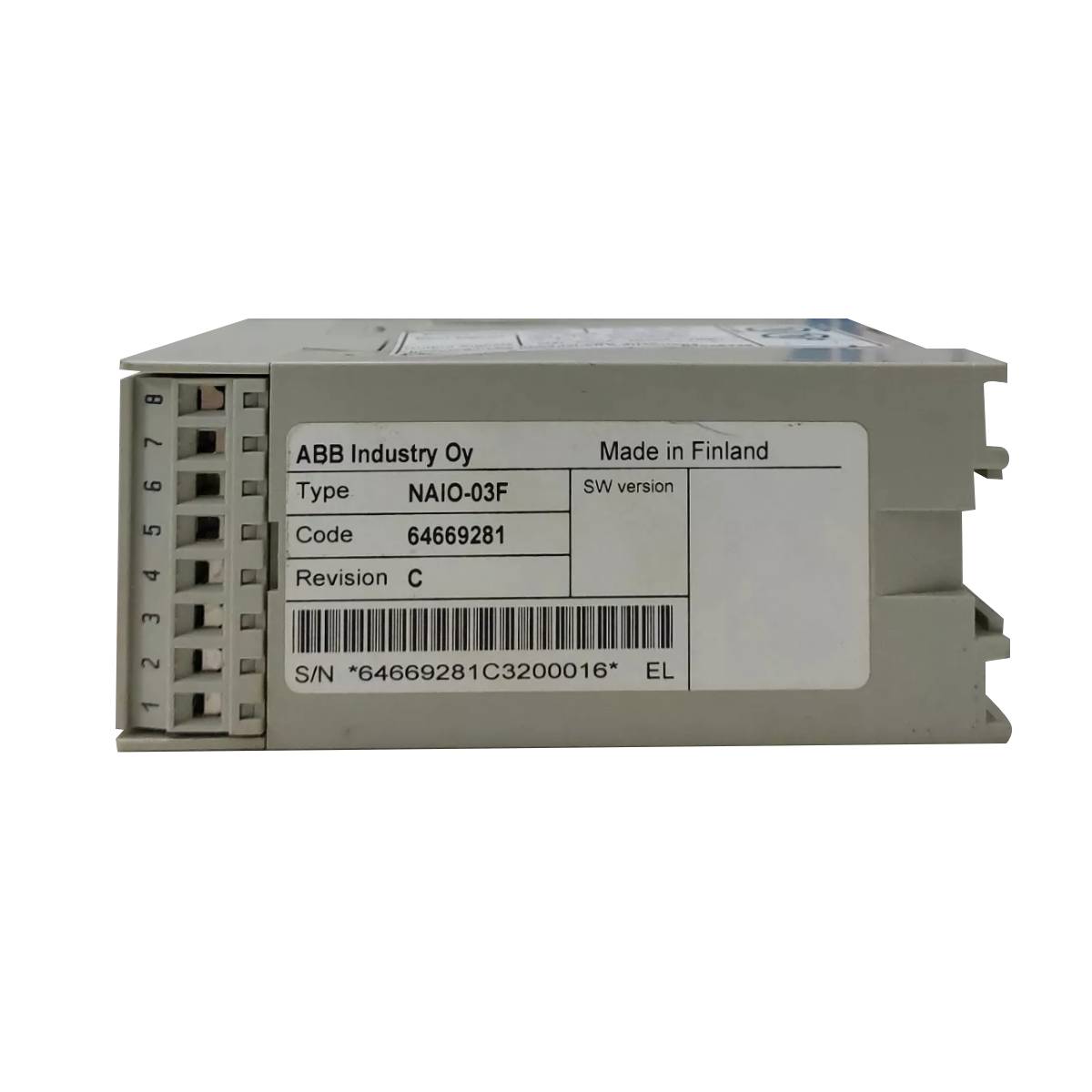 3AUA0000016677 | ABB NAIO-03F Analog I/O extension module