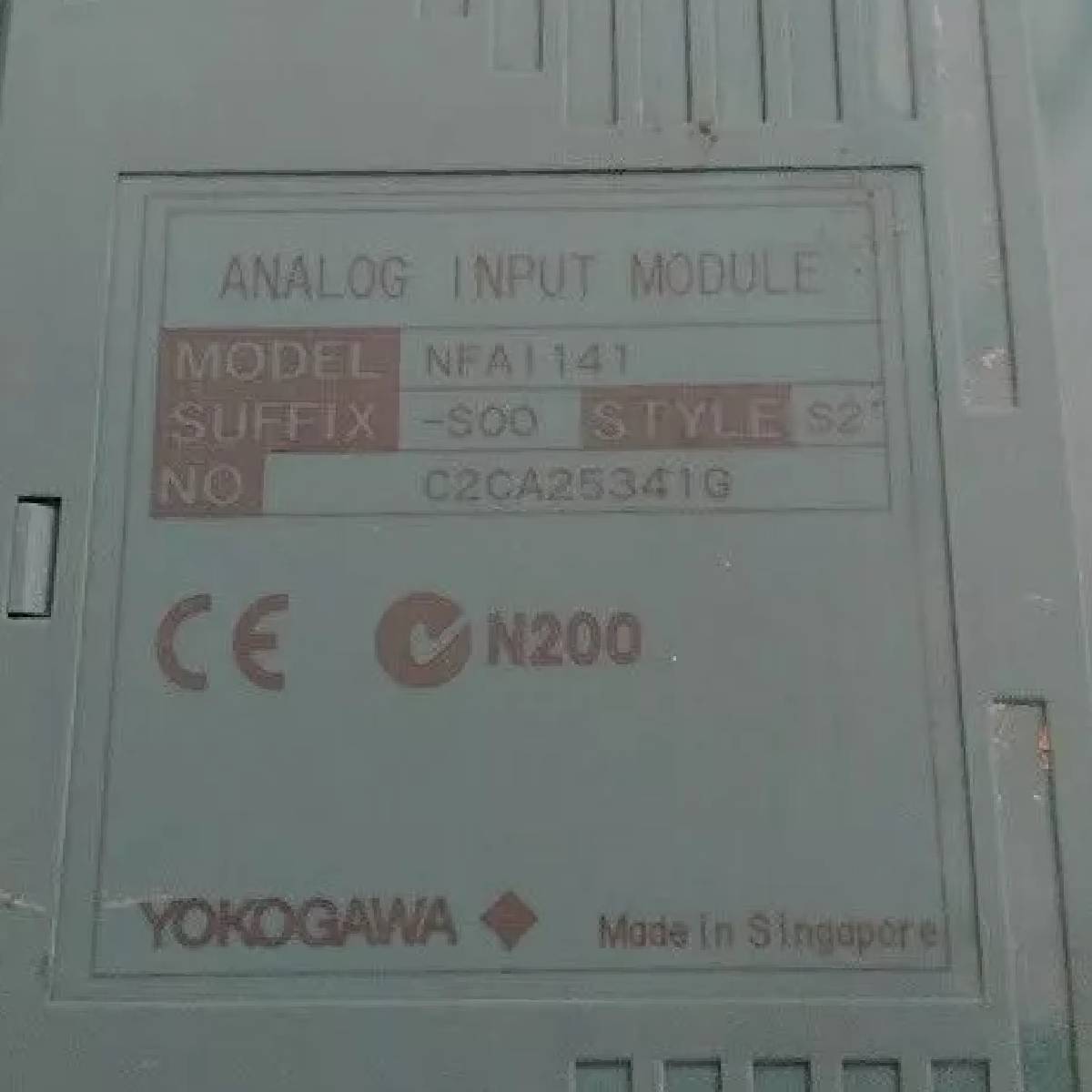 Yokogawa NFAI141-S00 S1 Analog I/O Modules