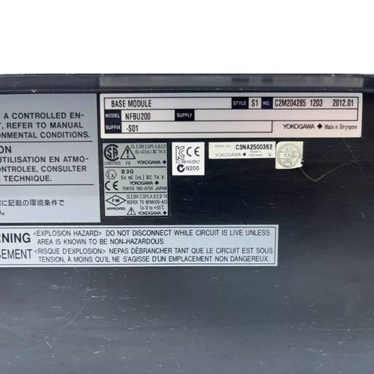 Yokogawa NFBU200-S01 S1 Base Module