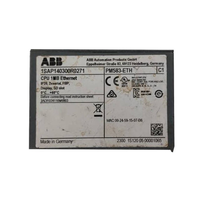 1SAP140300R0271 | ABB PM583-ETH Processor Module