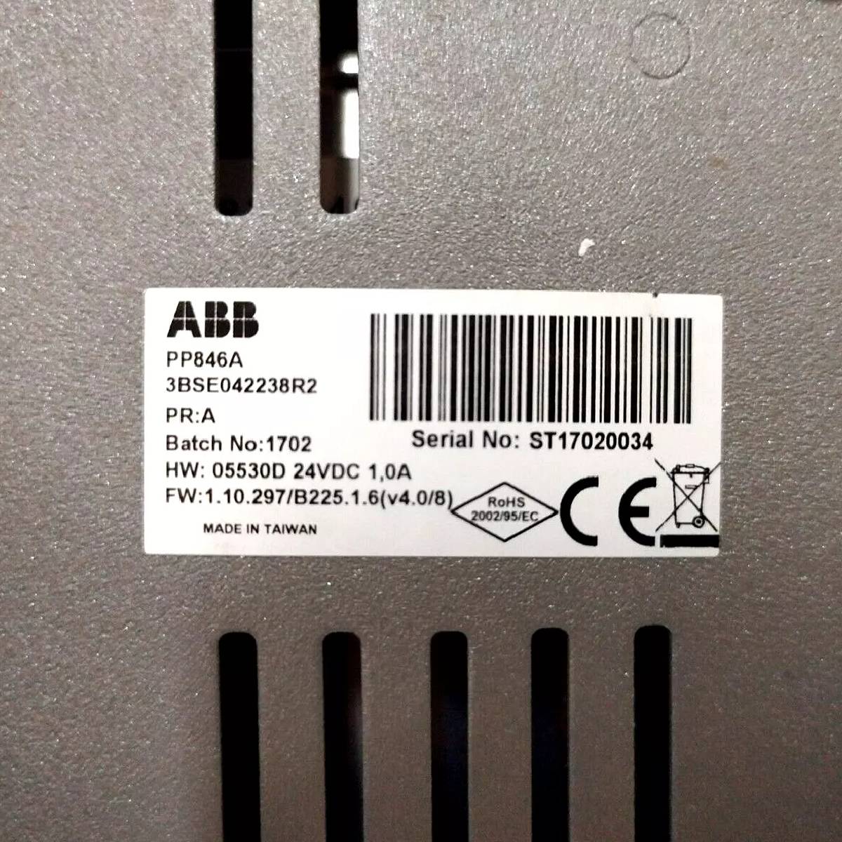 3BSE042238R2 | ABB PP846A Panel 800 REFURB