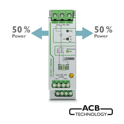 Phoenix Contact QUINT-ORING/24DC/2X10/1X20 - Redundancy Module