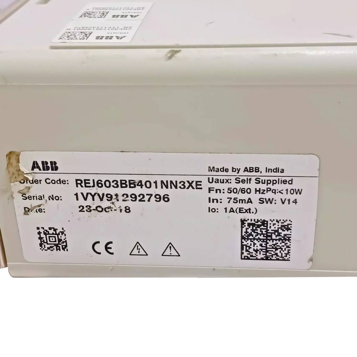 REJ603BB401NN3XE | ABB RELAY REJ