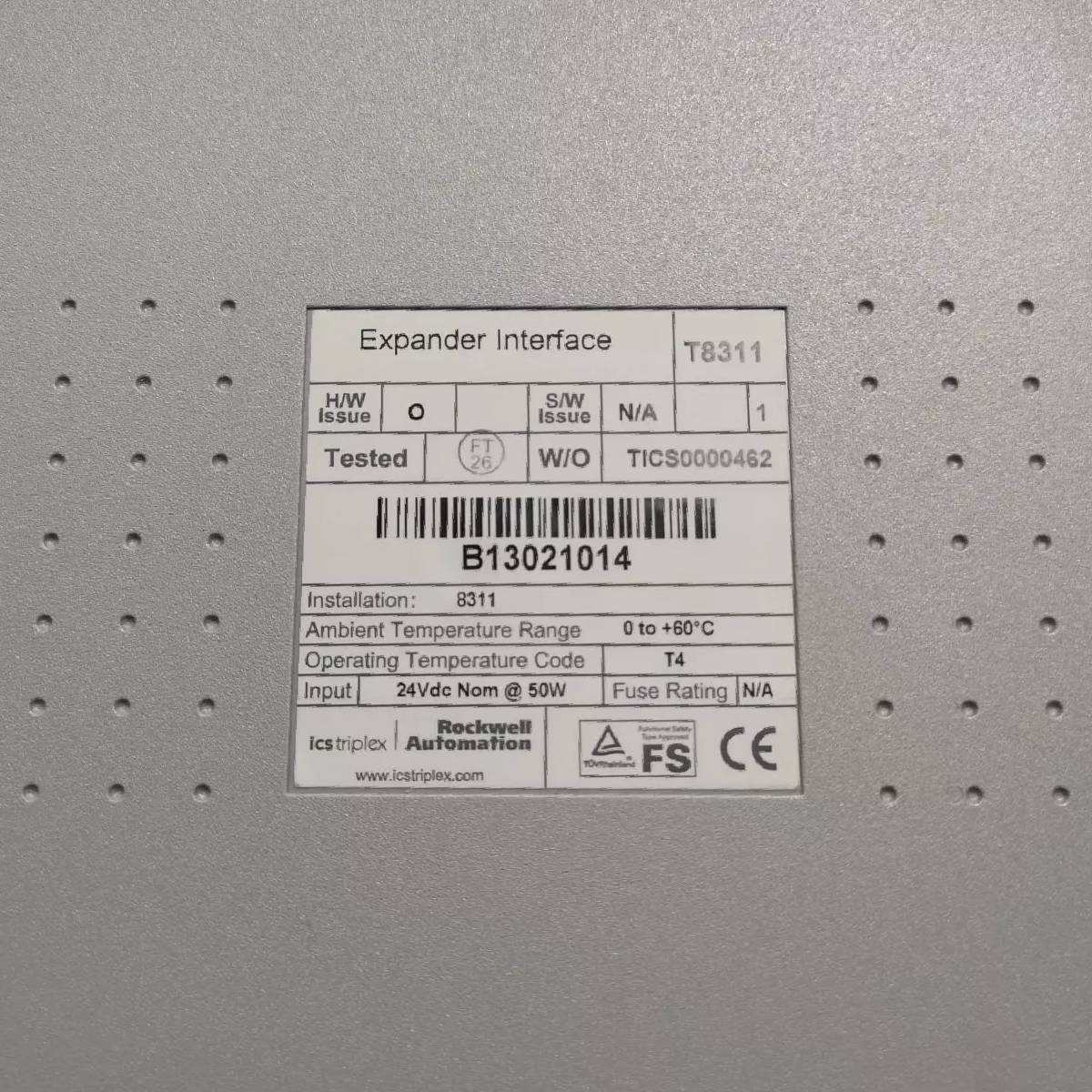 ICS Triplex T8311 Trusted TMR Expander Interface